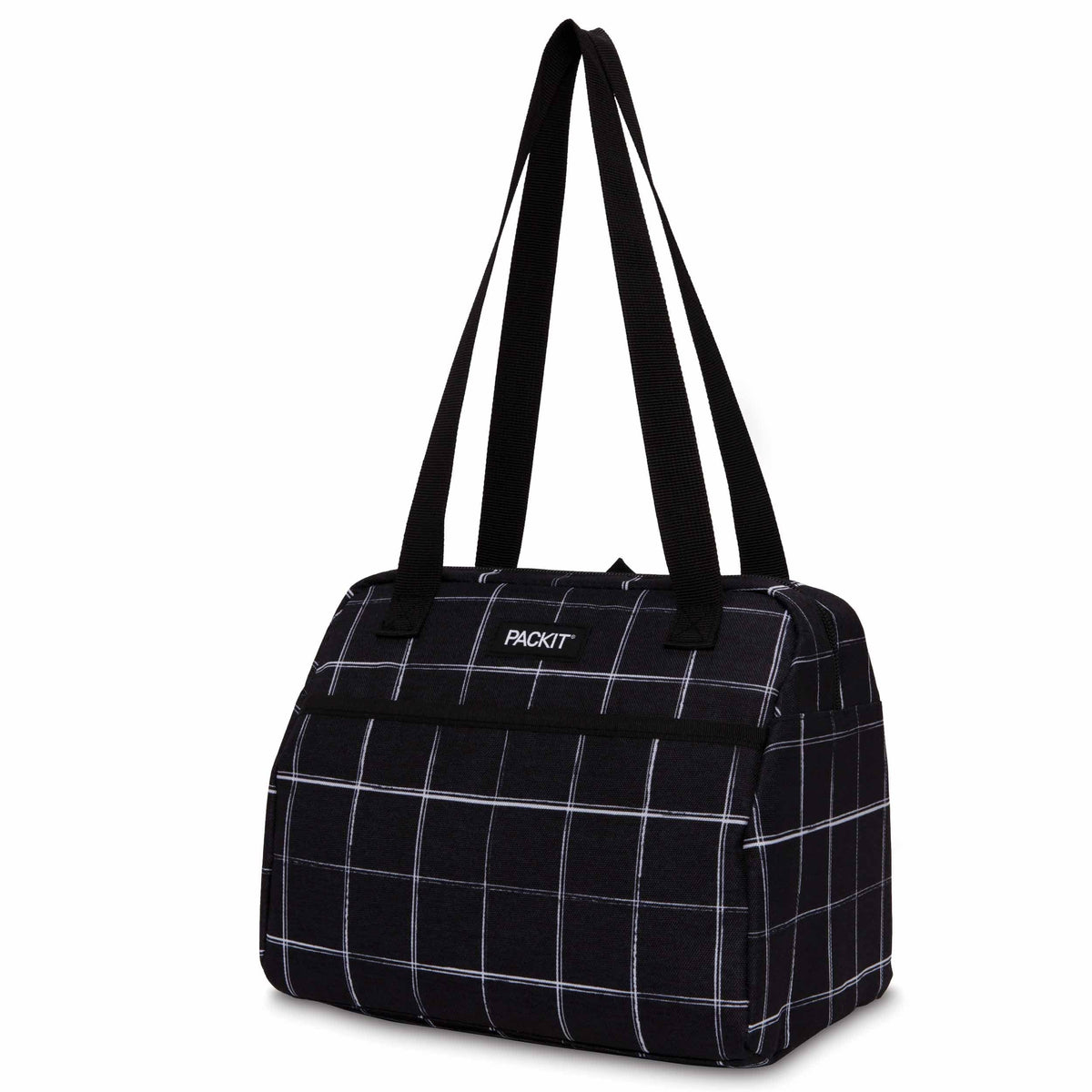 freezable-hampton-lunch-bag-x3 2022_Hampton-Lunch-Bag_Black-Grid_Left_Straps-Up_Lores_0800e0e3-5797-4ae6-9c7f-e61d4103afb1.jpg