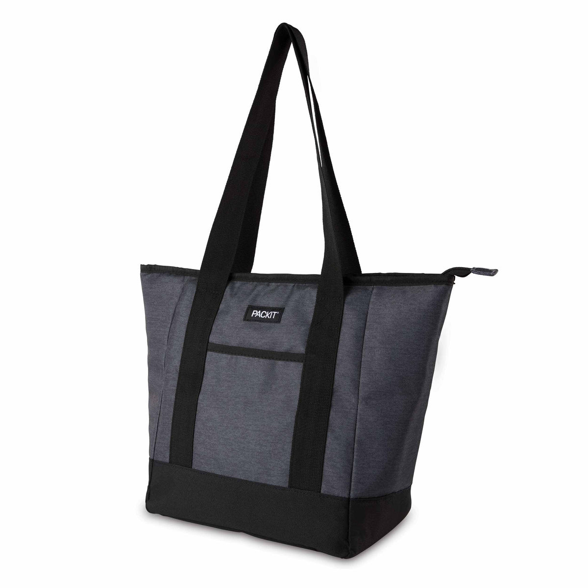 freezable-12-can-tote-cooler-p1 freezable-12-can-tote-cooler-city-charcoal-left-angled.jpg